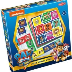 Tactic - PAW Patrol The Movie Kaartspel - 3-in-1 : Memo - Lotto - Domino