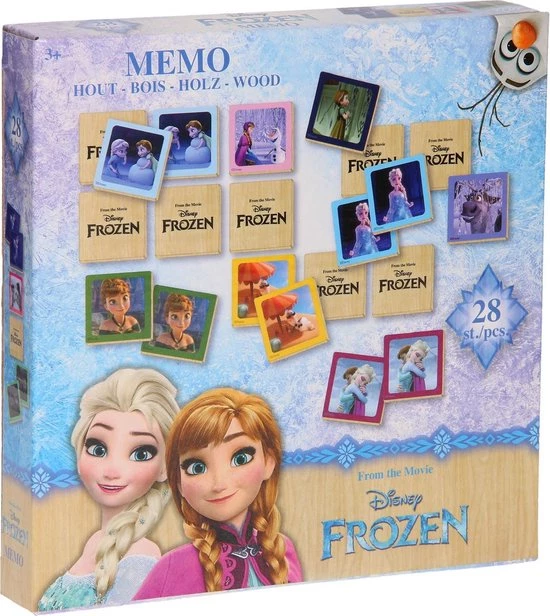 Slammer Houten Memo Disney Frozen 28 Stuks 3 Slammer Houten Memo Disney Frozen 28 Stuks