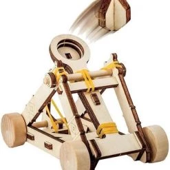BANALINE NATIONALE GEOGRAFIE - Da Vinci-uitvindingen - Kit Om Een Houten Katapult Te Bouwen Zonder Gereedschap