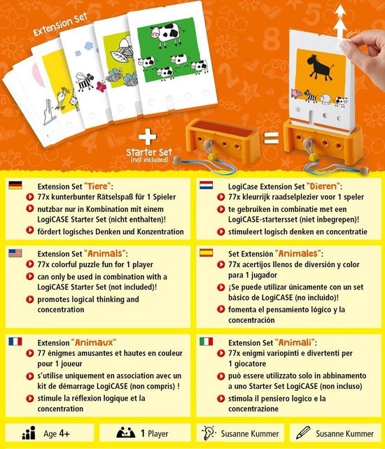 Haba Kaartspel Logicase Uitbreidingsset Karton 40-delig 4 Haba Kaartspel Logicase Uitbreidingsset Karton 40-delig - Afbeelding 2