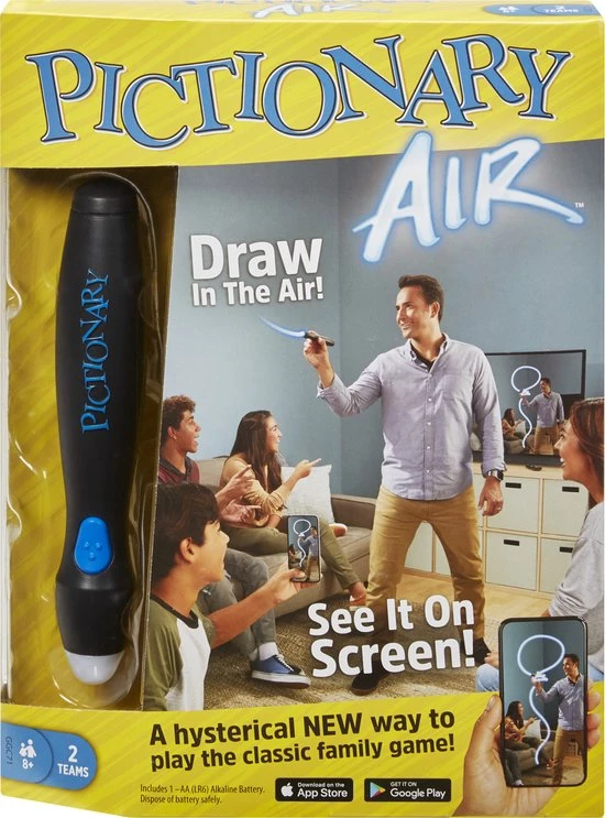 Mattel Games Pictionary Air - Duitstalige Editie 15 Mattel Games Pictionary Air - Duitstalige Editie - Afbeelding 13