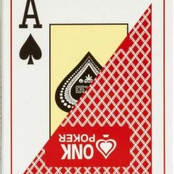 Merkloos Professionele ONK Poker Kaarten - Rood - Kaartspel