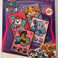 Stemen Kwartet Paw Patrol Pink - Kwartet Voor Kinderen - Dieren - Spelkaarten - Kaarten - Kaartspellen - Kwartetten - Spel - Voor Kinderen - Vanaf 4 Jaar