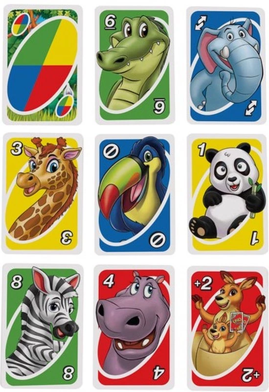 UNO Junior - Mattel Games - Engelstalig Kaartspel 4 UNO Junior - Mattel Games - Engelstalig Kaartspel - Afbeelding 2