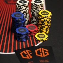 Luxe Poker Kaarten - Poker - 4 X Kaarten - 4 Sets - Cave & Garden - Speel Kaarten - Oranje - Zwart - Kaartspel - Professionele Kaarten - -kaartspellen Verkoopwinkel 550x825 15